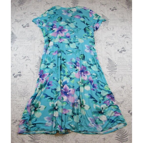 EUC Soft Surroundings Savoir Dress Heirloom Lilac Amaryllis Floral plus size 3X - Picture 9 of 9